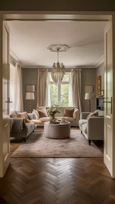 Elegant Taupe Vloerkleed voor een Rustige Sfeer 🪴