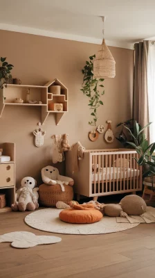 aardetinten babykamer