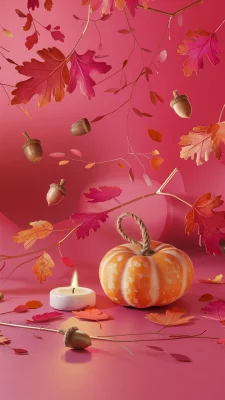 herfst wallpaper iphone pink