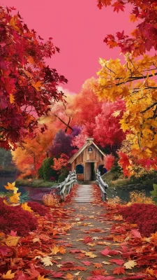 herfst wallpaper iphone pink