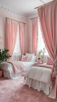 romantische slaapkamer oud roze