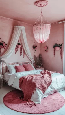 romantische slaapkamer oud roze