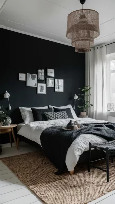 slaapkamer inspiratie zwart