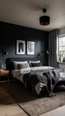 slaapkamer inspiratie zwart