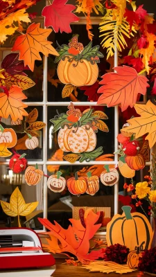 herfst decoraties cricut