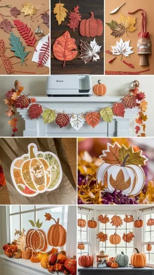 herfst decoraties cricut