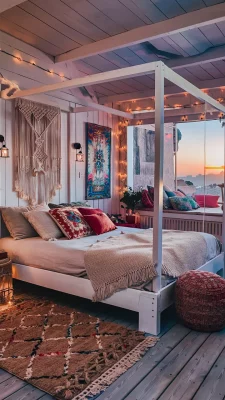 ibiza stijl slaapkamer strand