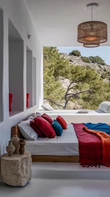 ibiza stijl slaapkamer kleurrijk