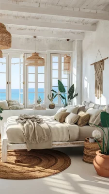 ibiza stijl slaapkamer strand