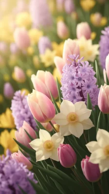 Bloemen Wallpapers voor Pasen
