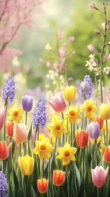 Bloemen Wallpapers voor Pasen