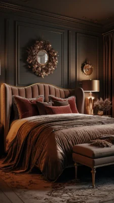 slaapkamer inspiratie warm luxe