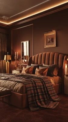 slaapkamer inspiratie warm luxe