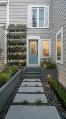 Stijlvolle Voortuin Ideeën voor een Rijtjeshuis 🌿✨