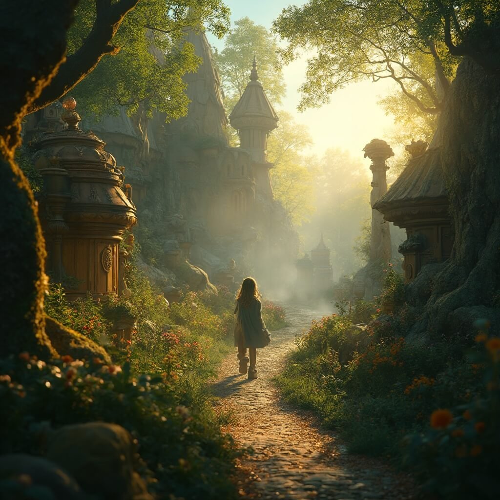 Ultieme Gids voor Gezinsuitstapjes in Brabant: Ontdek de Meest Magische Plekken voor Onvergetelijke Familiedagen! Ultra-detailed photorealistic image of Efteling's Fairytale Forest at golden hour, featuring intricate animatronic characters, lush greenery, enchanting magical lighting, children's enchanted expressions, and finely carved wooden sculptures, captured in ultra-high resolution with cinematic depth of field.