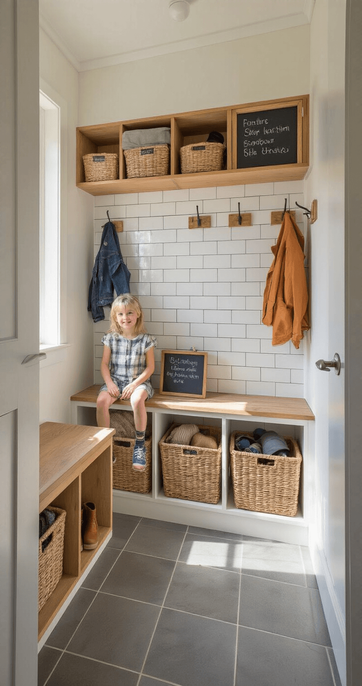 Kleine Gang Functioneel Maken: Van Rommelige Doorgang naar Stijlvolle Entree Modern mudroom designed for Dutch family living.